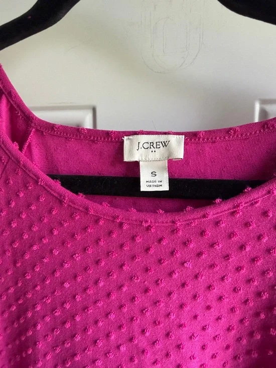 J. Crew Magenta Tiered Dress. Small. - Picture 3 of 8